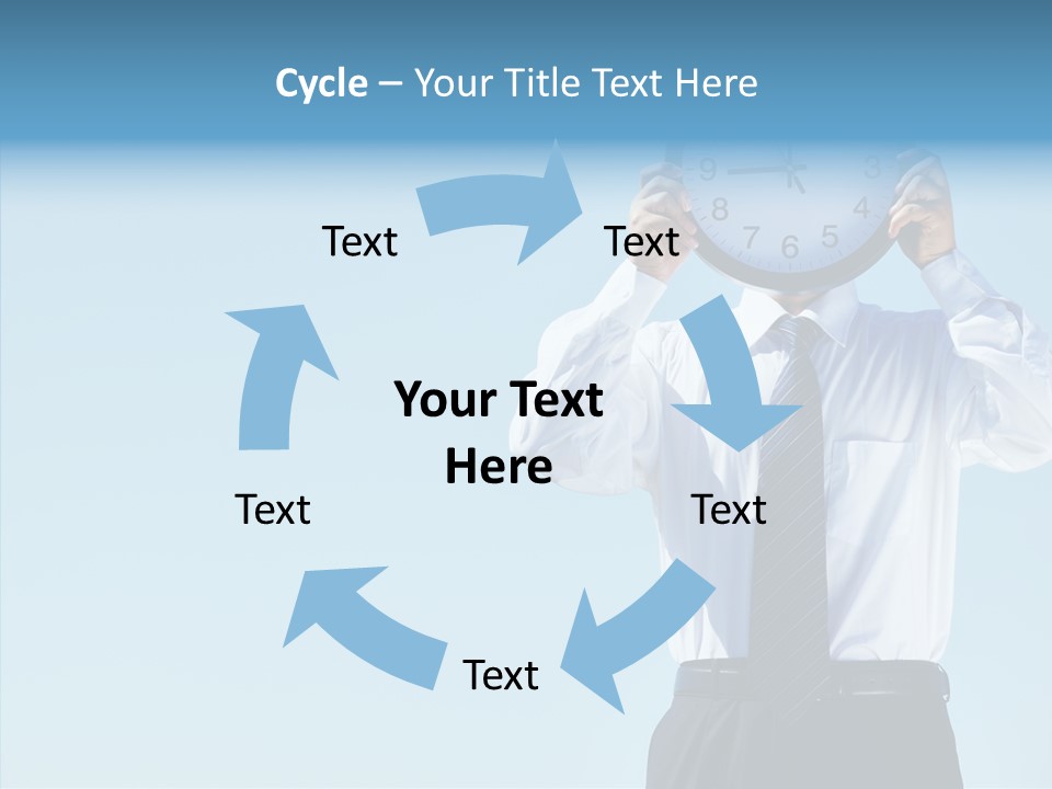Blue Start Office PowerPoint Template