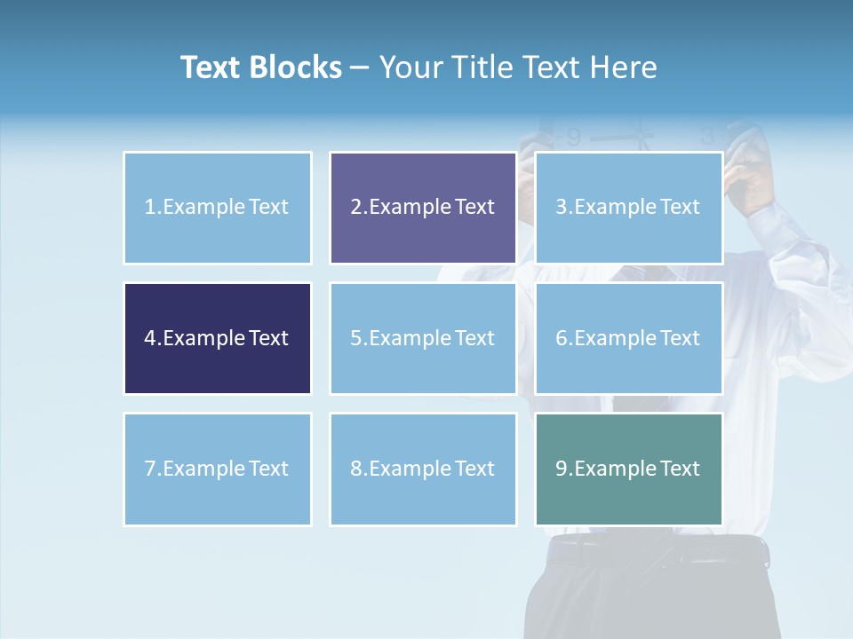 Blue Start Office PowerPoint Template