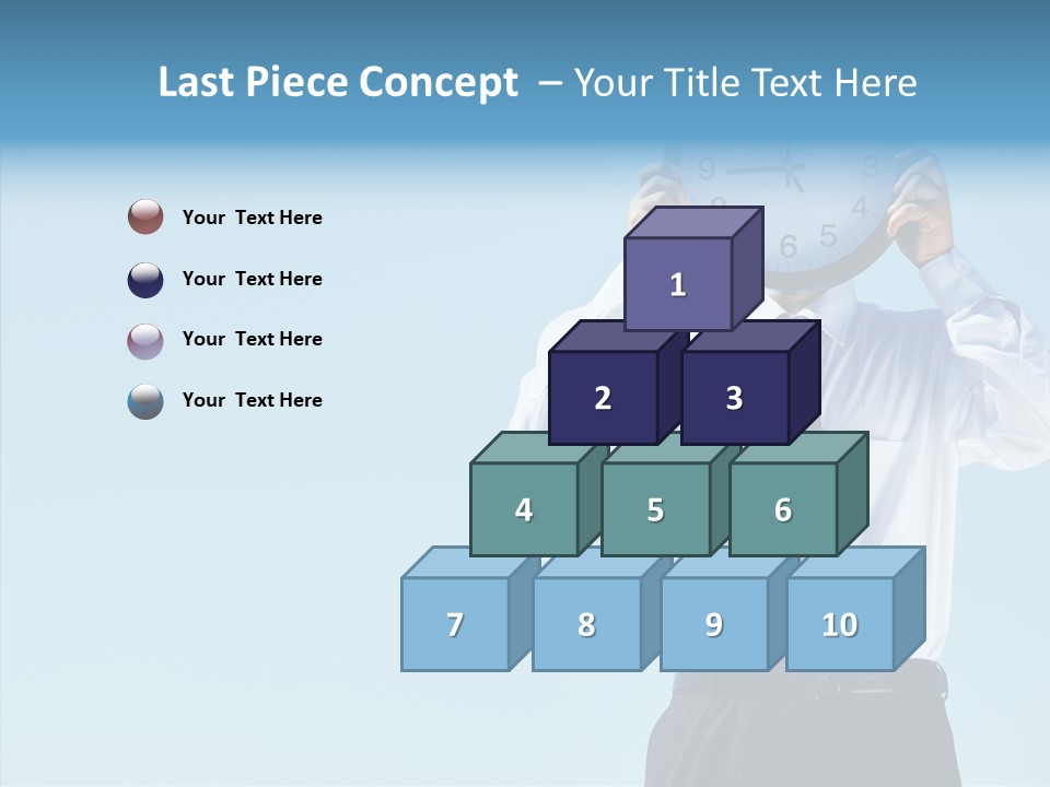 Blue Start Office PowerPoint Template
