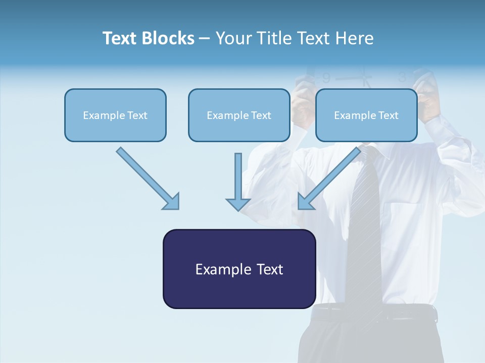 Blue Start Office PowerPoint Template