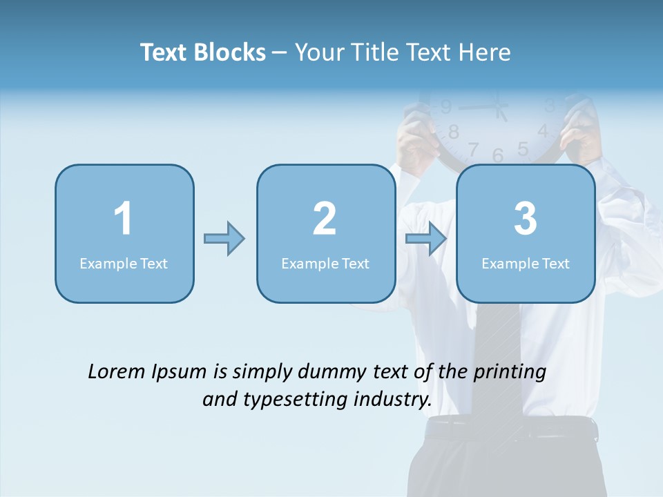 Blue Start Office PowerPoint Template