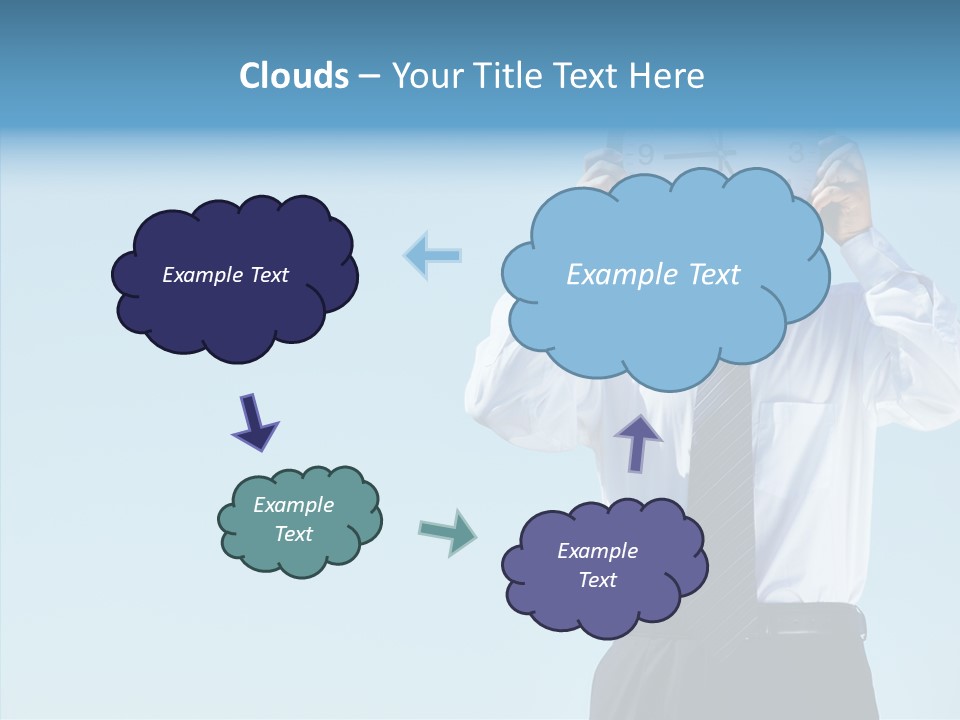 Blue Start Office PowerPoint Template
