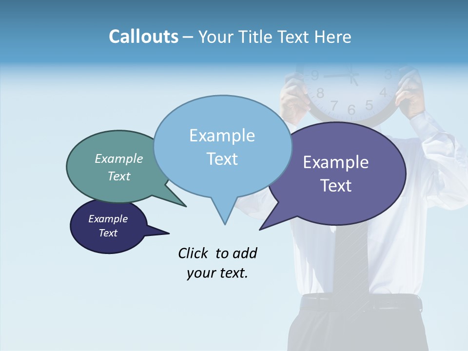 Blue Start Office PowerPoint Template