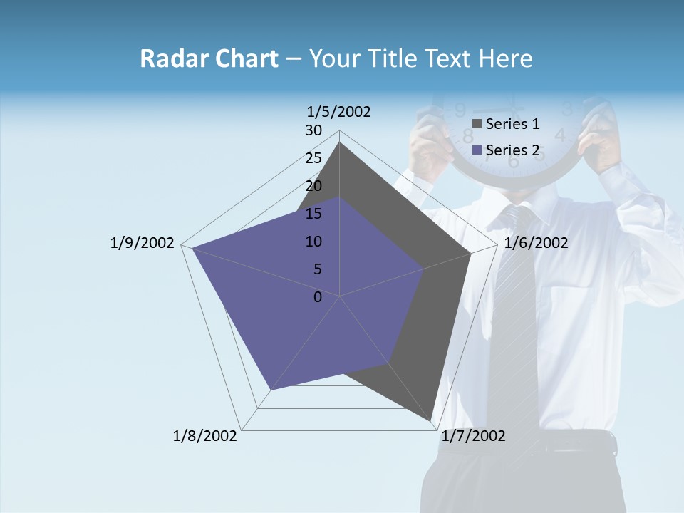 Blue Start Office PowerPoint Template