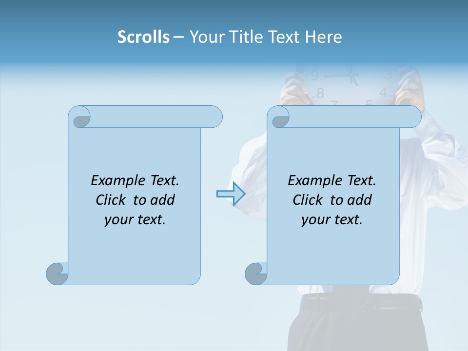 Blue Start Office PowerPoint Template