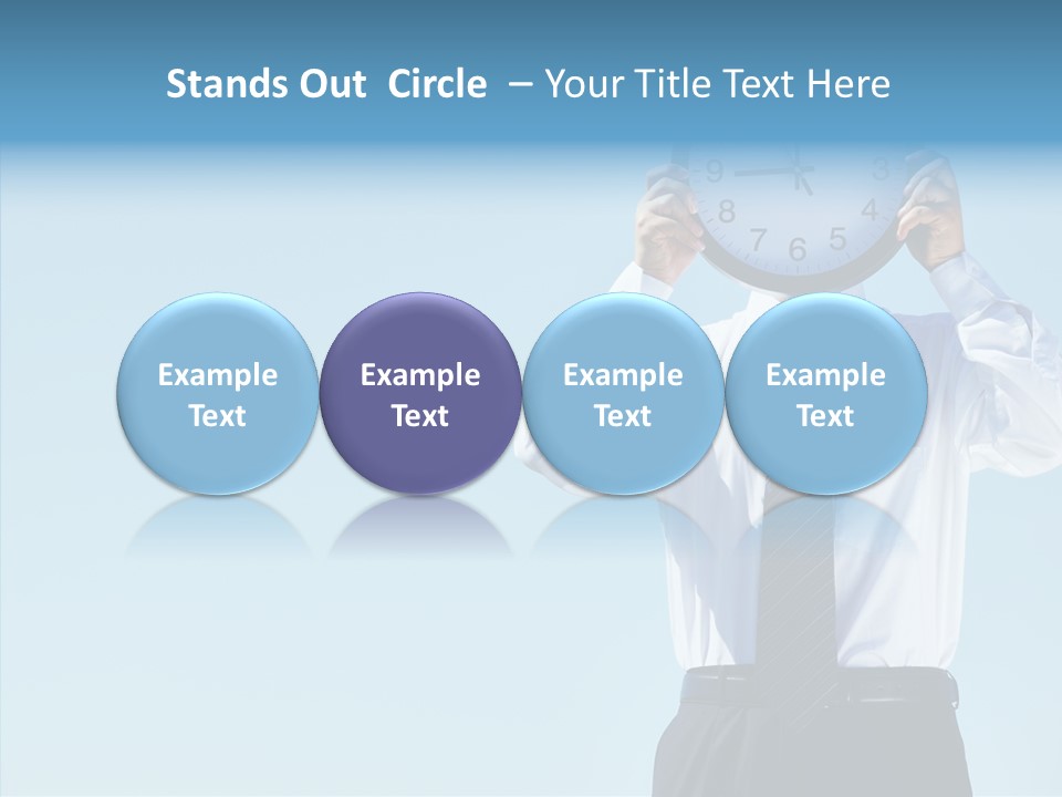 Blue Start Office PowerPoint Template