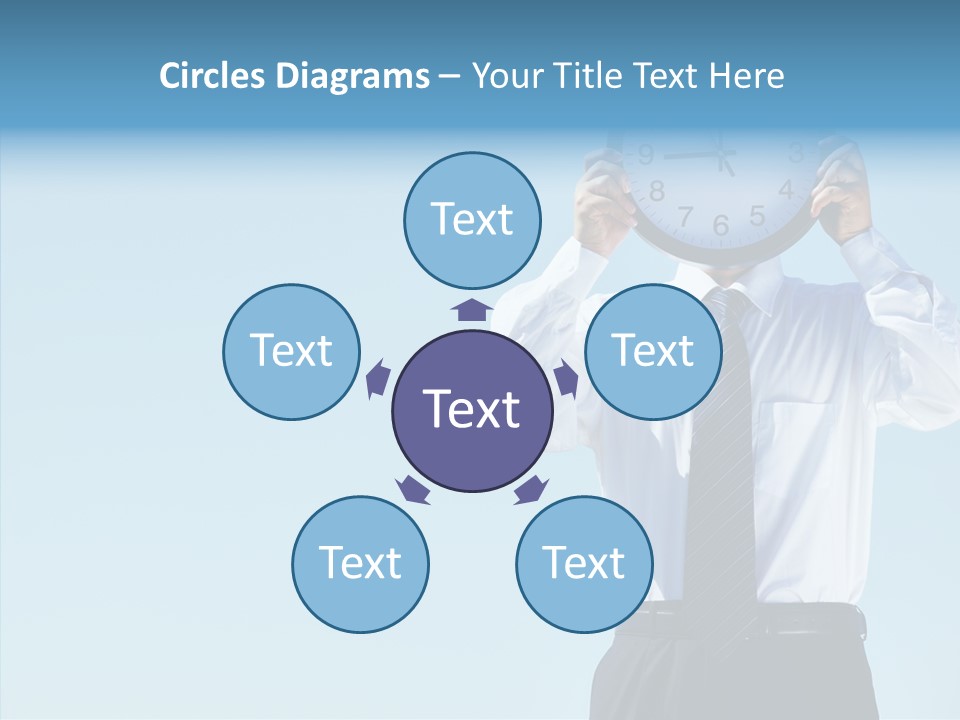 Blue Start Office PowerPoint Template