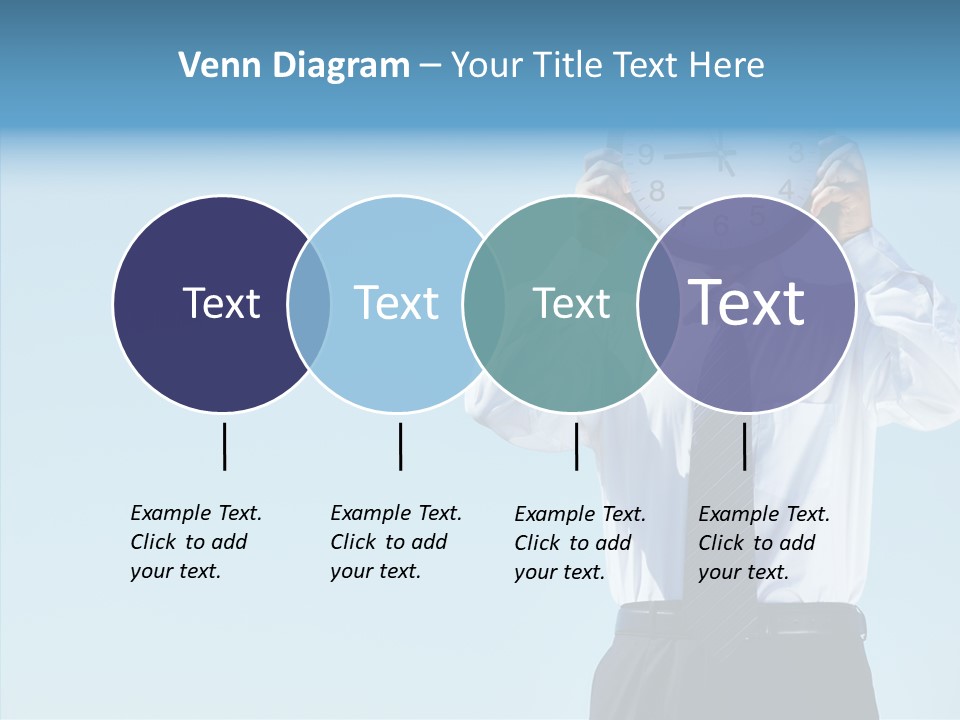 Blue Start Office PowerPoint Template