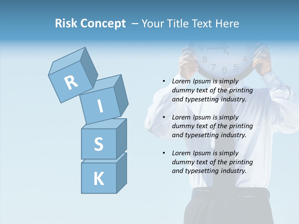 Blue Start Office PowerPoint Template