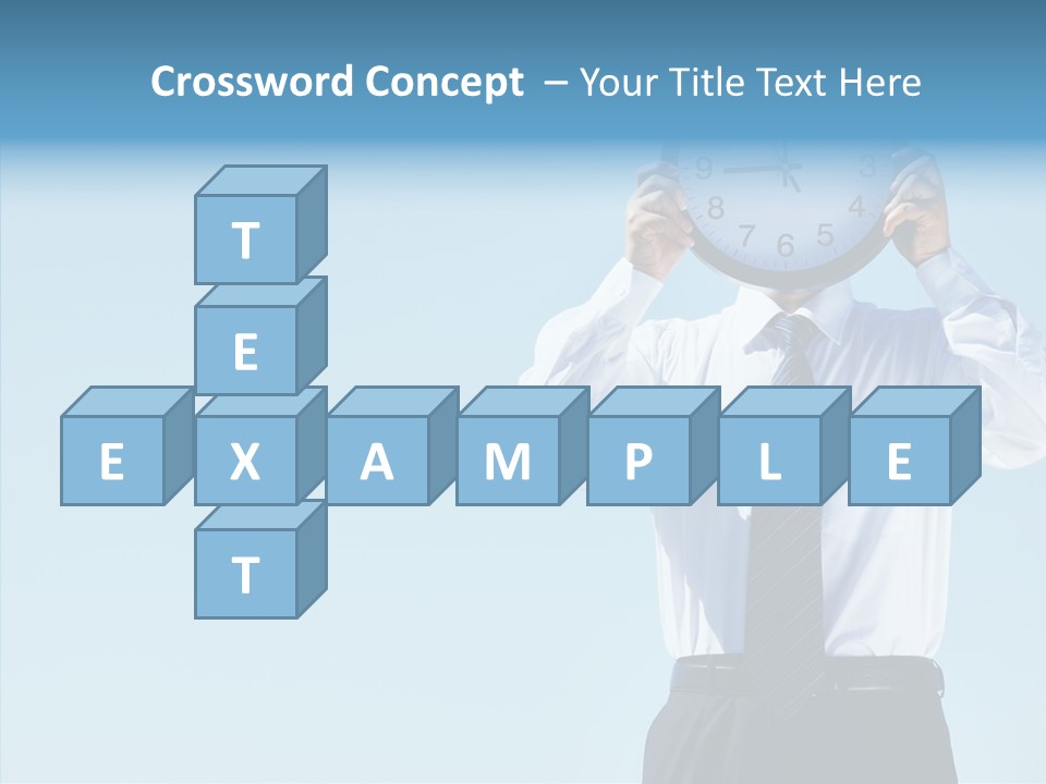 Blue Start Office PowerPoint Template