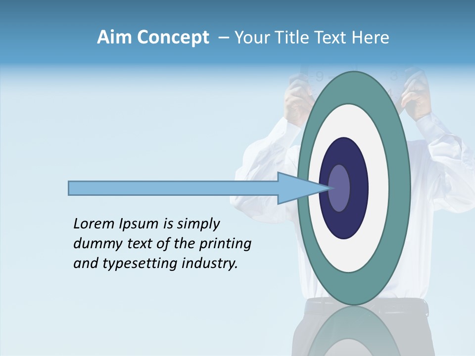 Blue Start Office PowerPoint Template