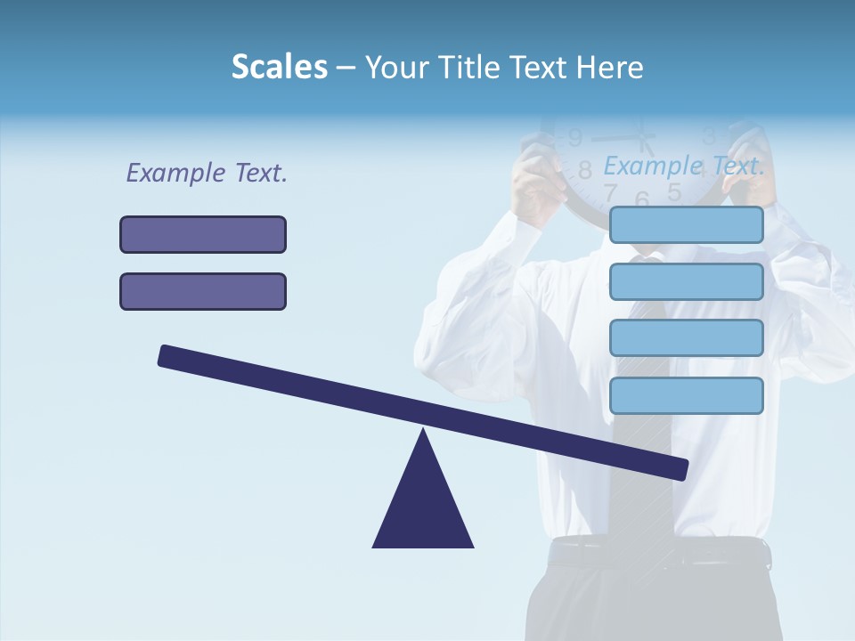 Blue Start Office PowerPoint Template