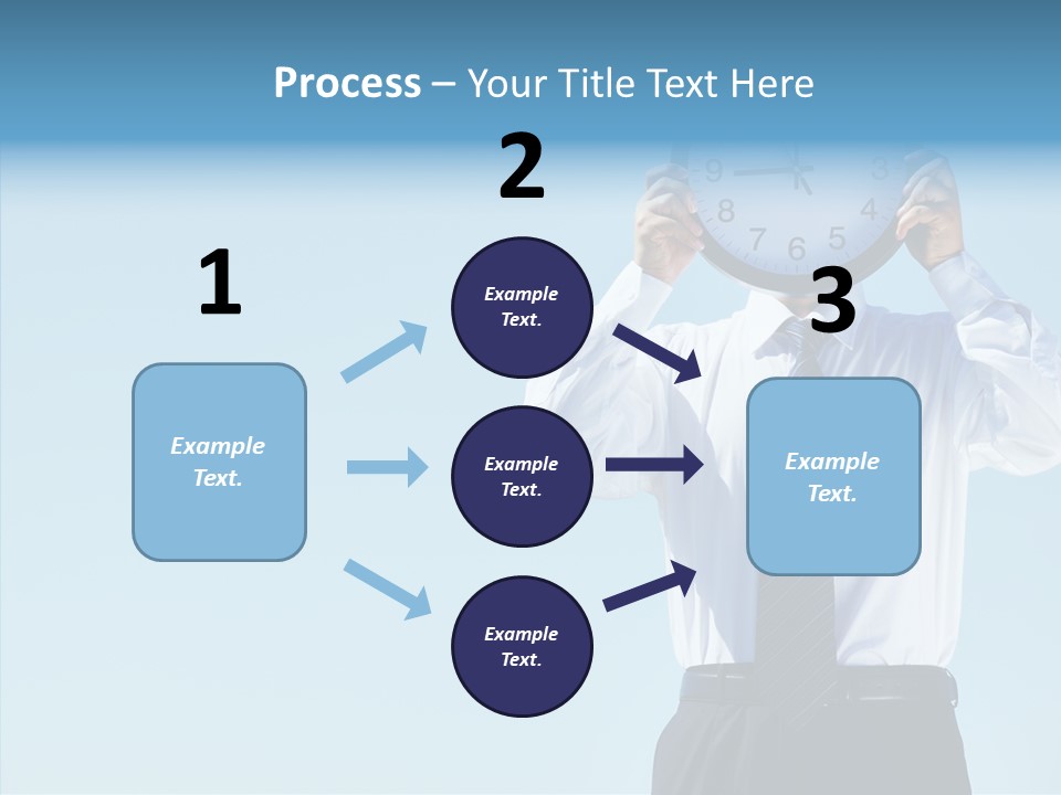 Blue Start Office PowerPoint Template