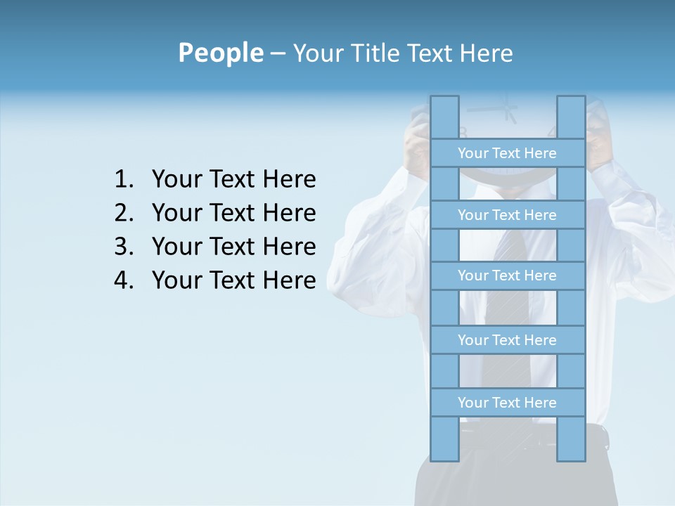 Blue Start Office PowerPoint Template