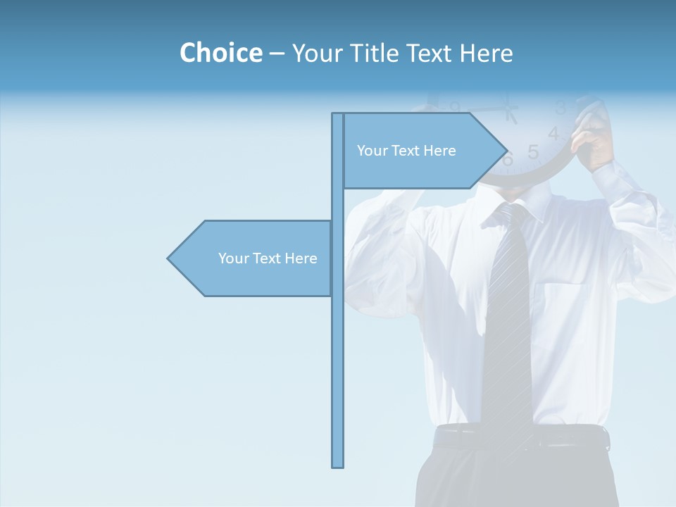 Blue Start Office PowerPoint Template