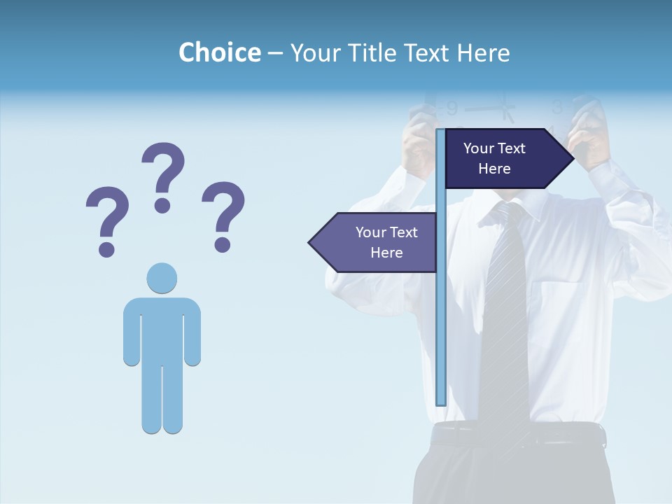 Blue Start Office PowerPoint Template