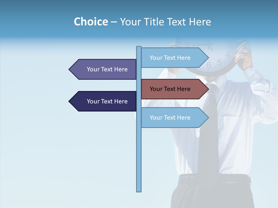 Blue Start Office PowerPoint Template