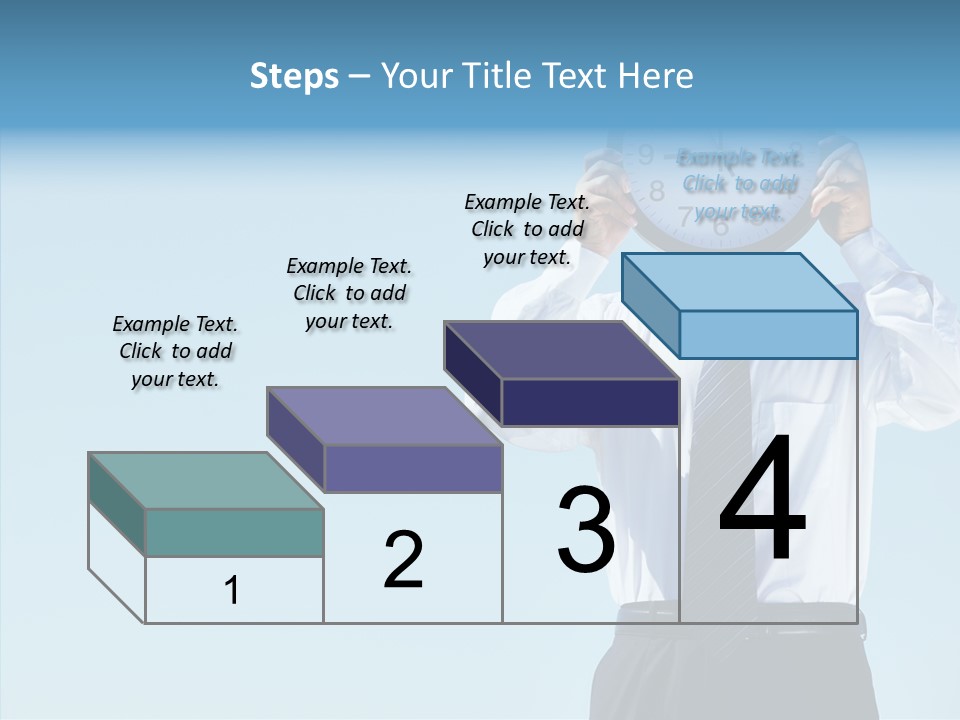 Blue Start Office PowerPoint Template