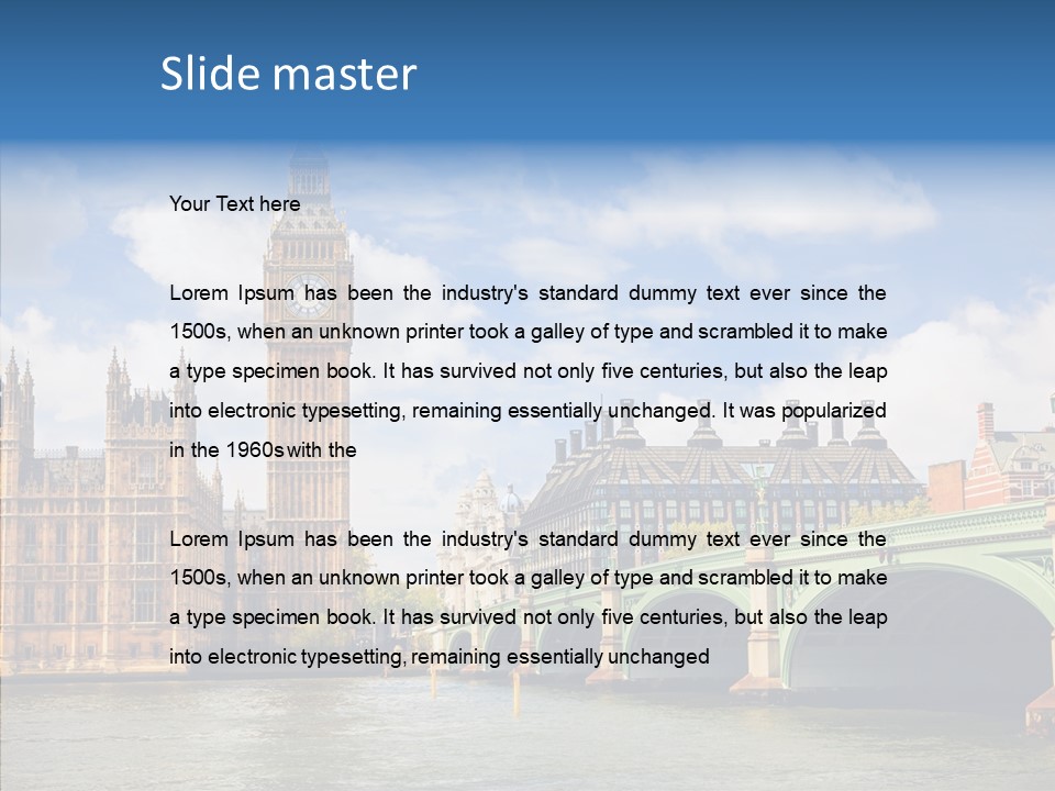 Urban Ornate Houses PowerPoint Template