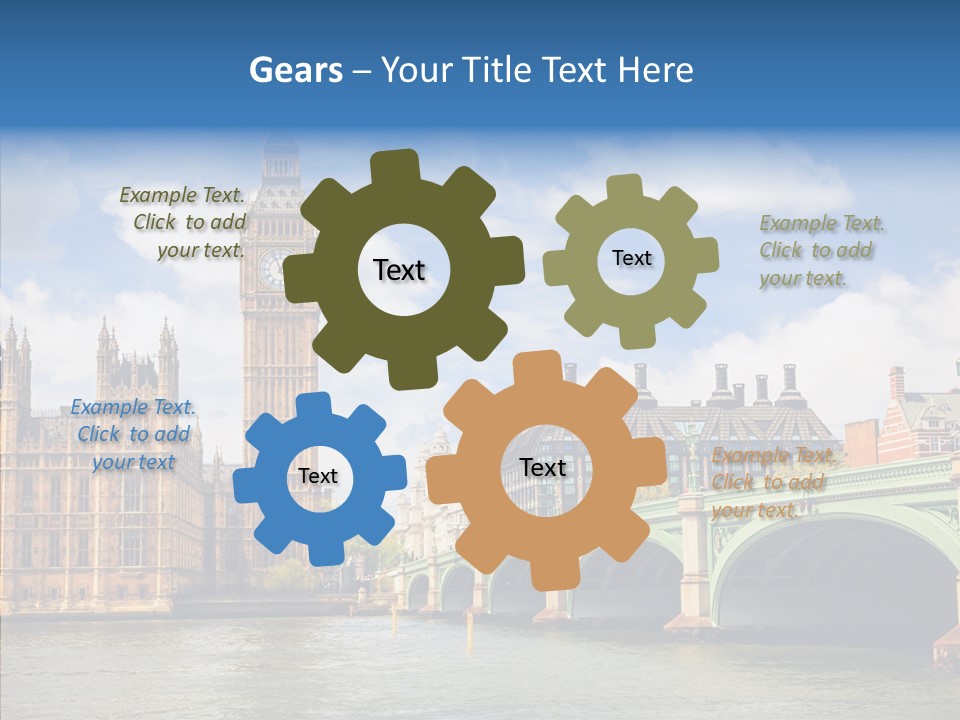 Urban Ornate Houses PowerPoint Template