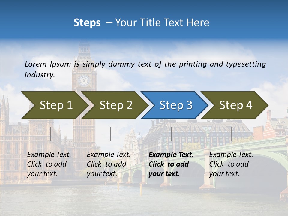 Urban Ornate Houses PowerPoint Template
