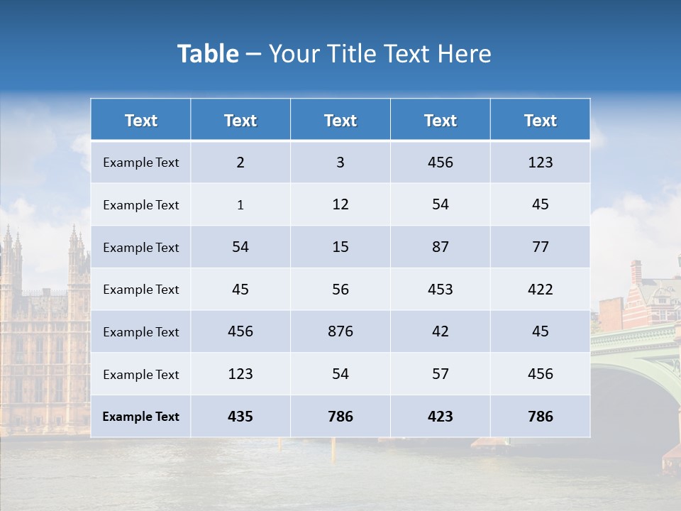 Urban Ornate Houses PowerPoint Template