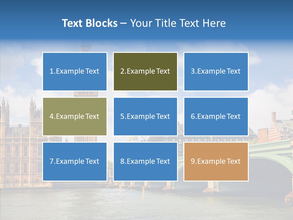 Urban Ornate Houses PowerPoint Template