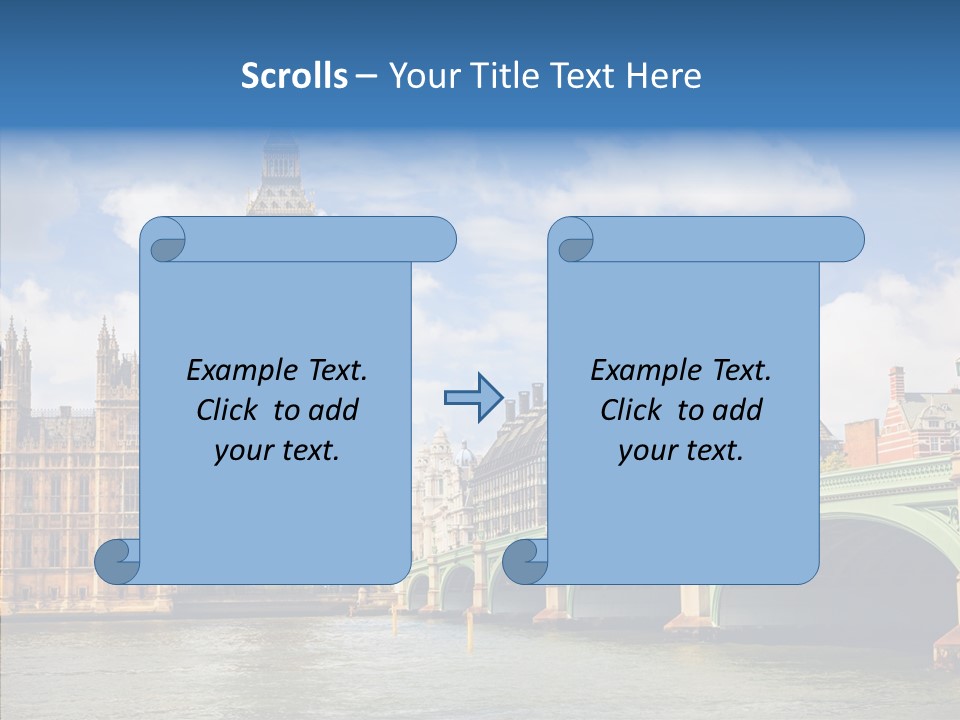 Urban Ornate Houses PowerPoint Template