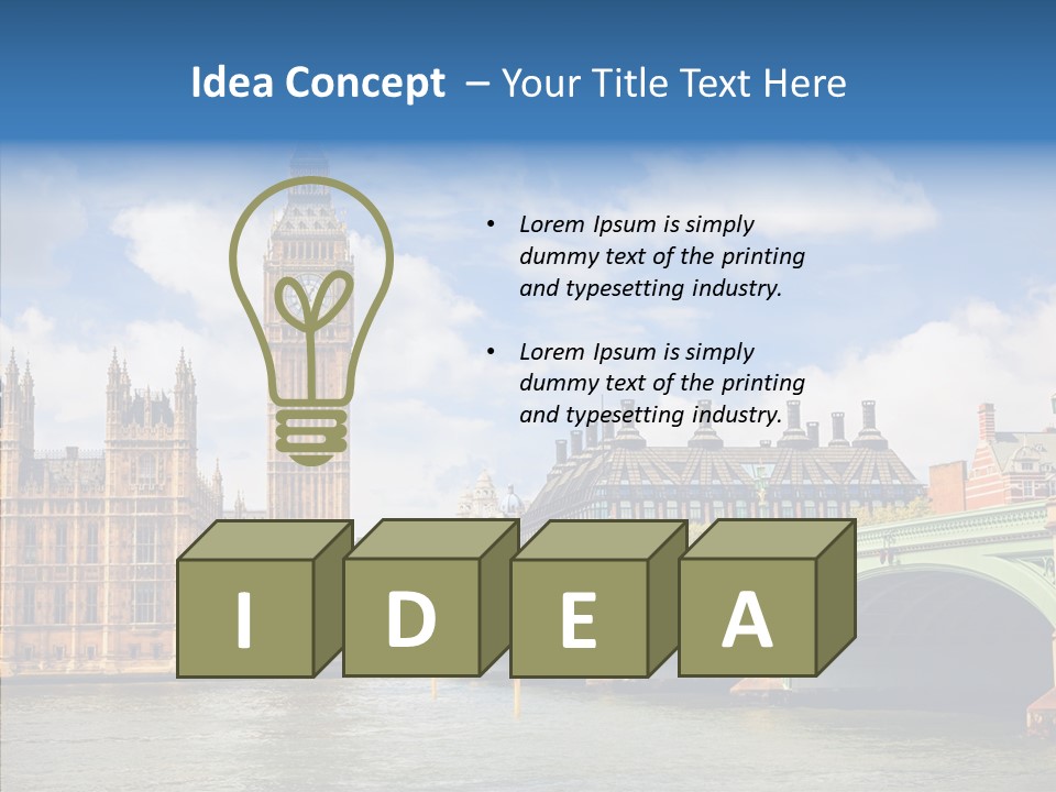 Urban Ornate Houses PowerPoint Template