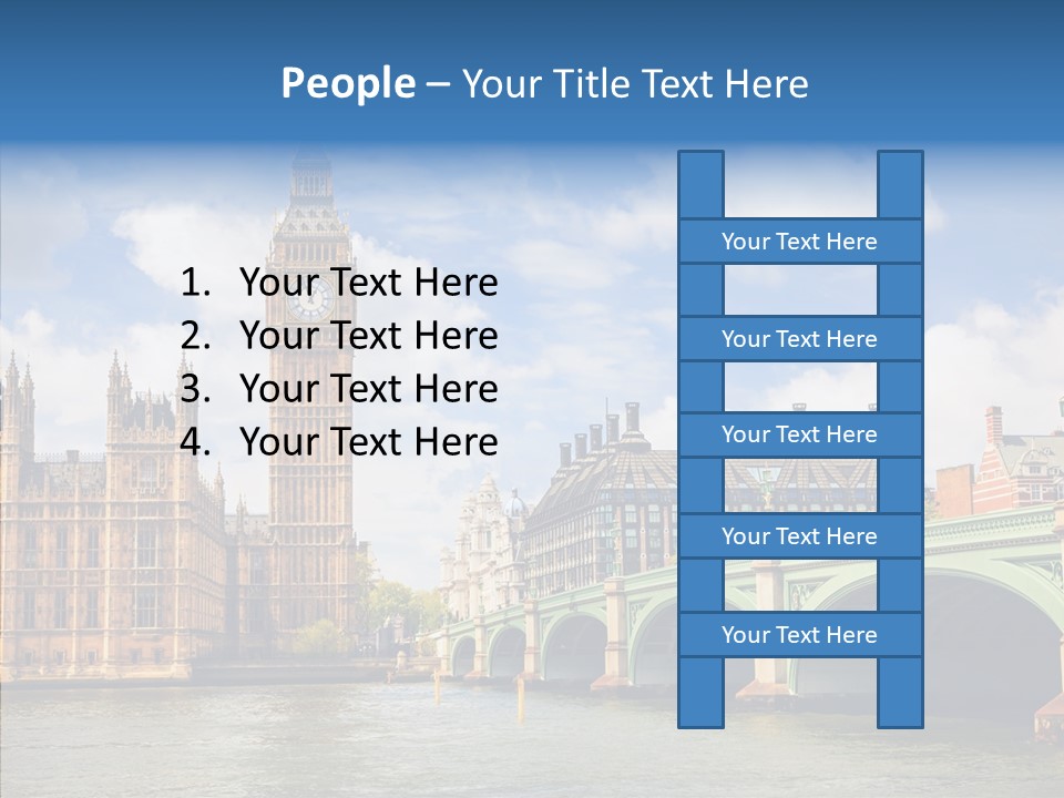 Urban Ornate Houses PowerPoint Template