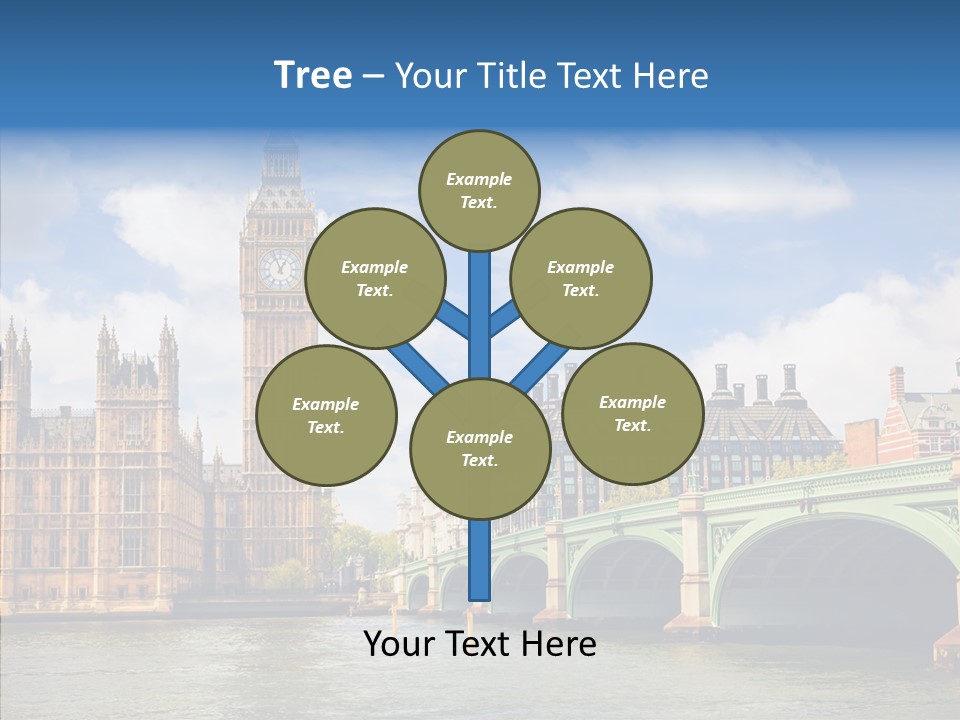 Urban Ornate Houses PowerPoint Template