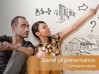 Mortgage Resting Woman PowerPoint Template