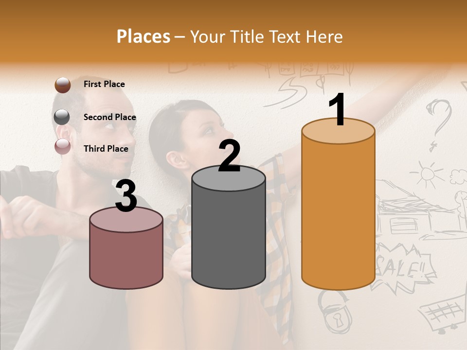 Mortgage Resting Woman PowerPoint Template