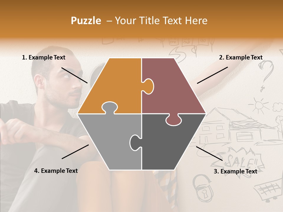 Mortgage Resting Woman PowerPoint Template