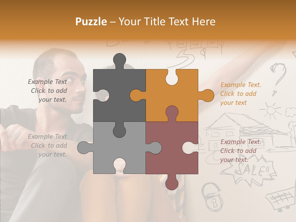 Mortgage Resting Woman PowerPoint Template