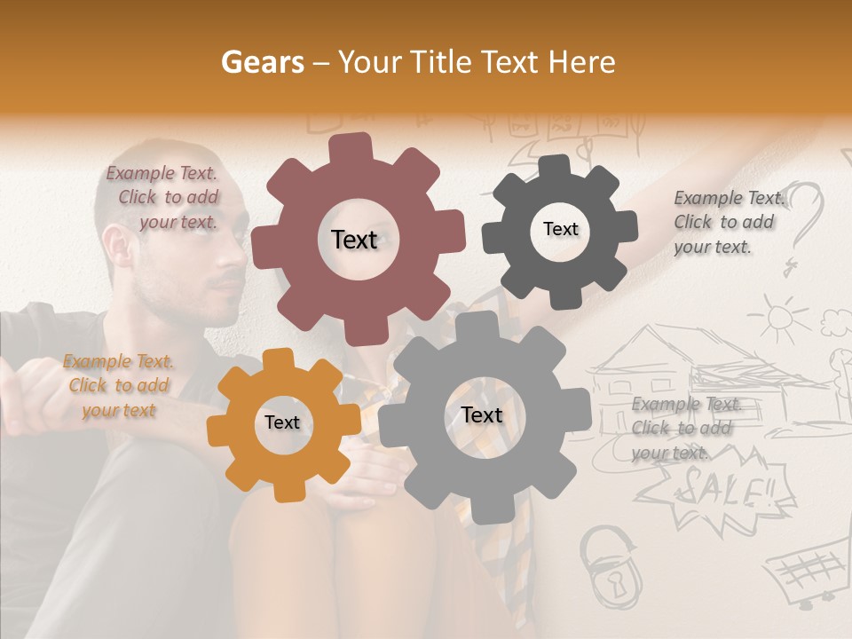 Mortgage Resting Woman PowerPoint Template