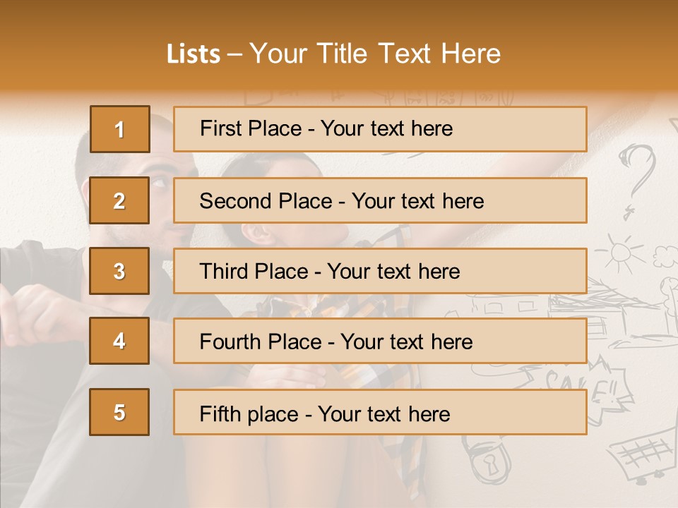 Mortgage Resting Woman PowerPoint Template