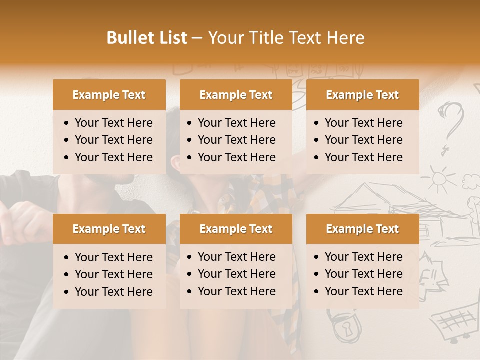 Mortgage Resting Woman PowerPoint Template