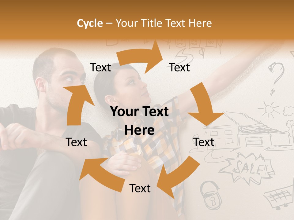 Mortgage Resting Woman PowerPoint Template