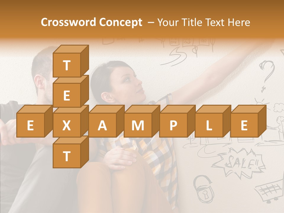 Mortgage Resting Woman PowerPoint Template