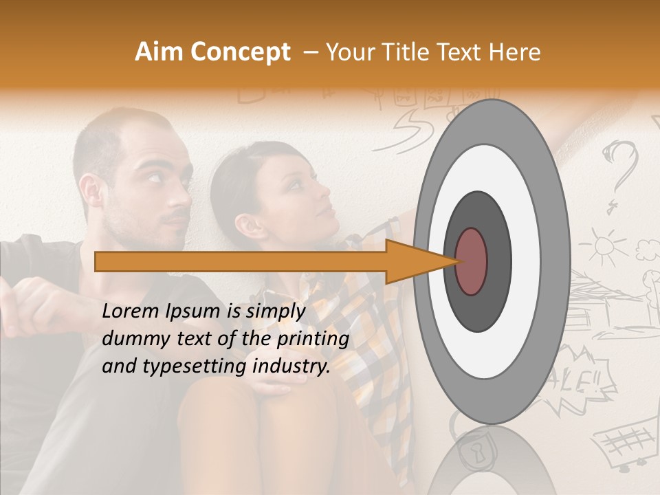 Mortgage Resting Woman PowerPoint Template