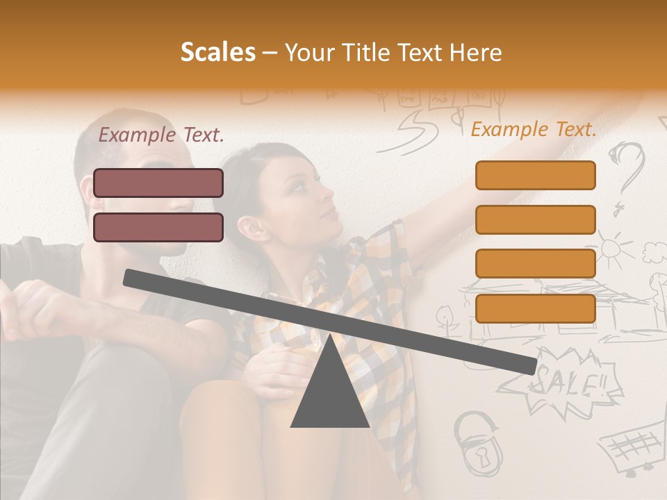 Mortgage Resting Woman PowerPoint Template