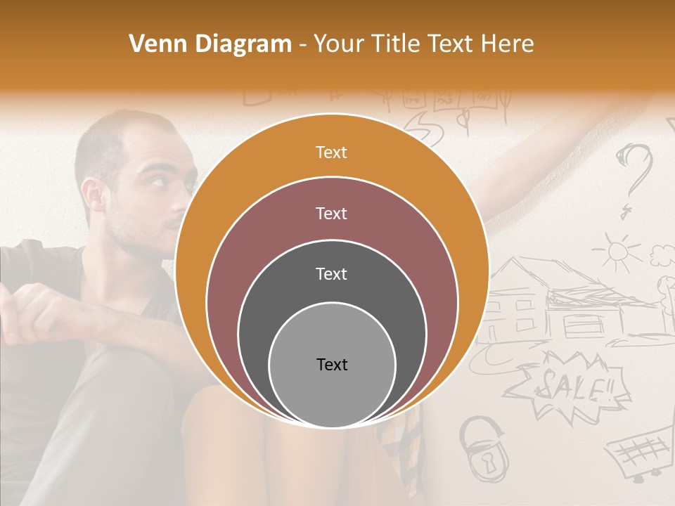Mortgage Resting Woman PowerPoint Template