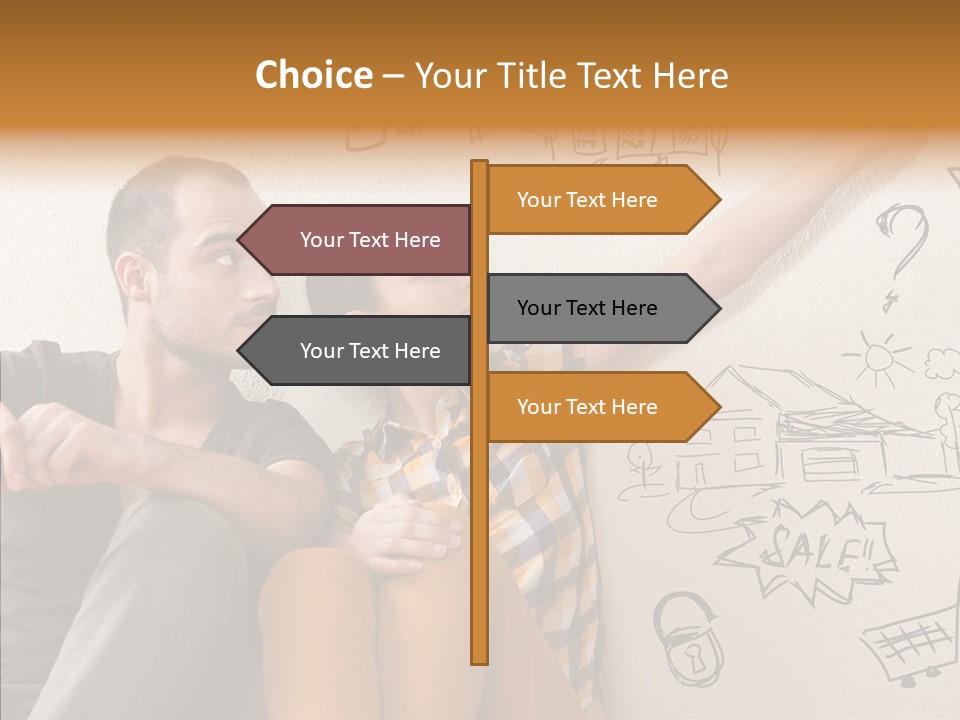 Mortgage Resting Woman PowerPoint Template