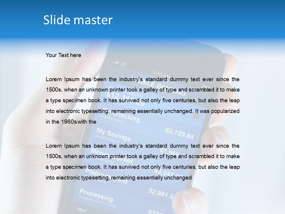 Connection Investment Online PowerPoint Template