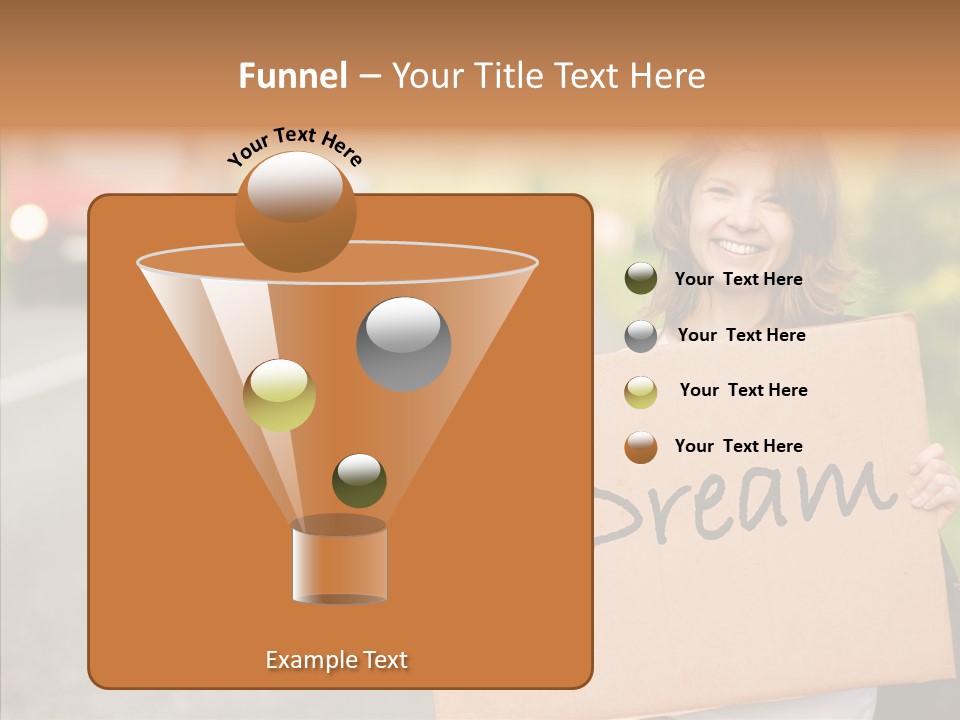 Voyage Woman Roadside PowerPoint Template