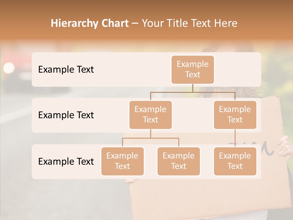 Voyage Woman Roadside PowerPoint Template