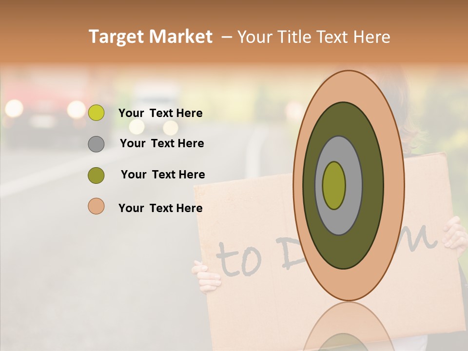 Voyage Woman Roadside PowerPoint Template