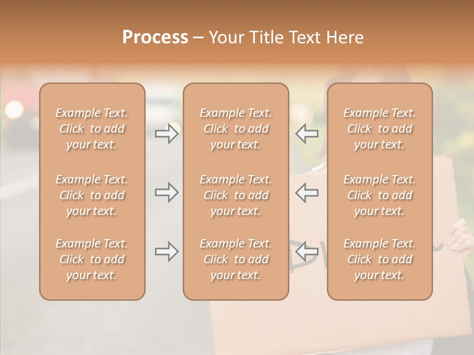 Voyage Woman Roadside PowerPoint Template