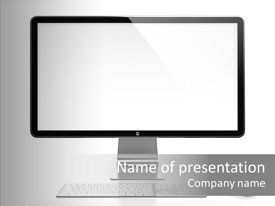 Technology Liquid Crystal Keyboard PowerPoint Template